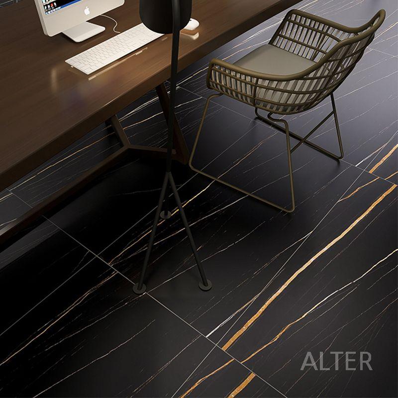 세라믹 식탁 상판 사각 테이블 직사각형 다이닝 대리석 블랙 화이트 60x120cm - 상세 이미지 2