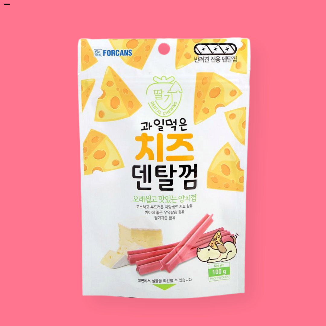 치즈덴탈껌  사과맛 100g 야크치즈 강아지이갈이껌 - 상세 이미지 3