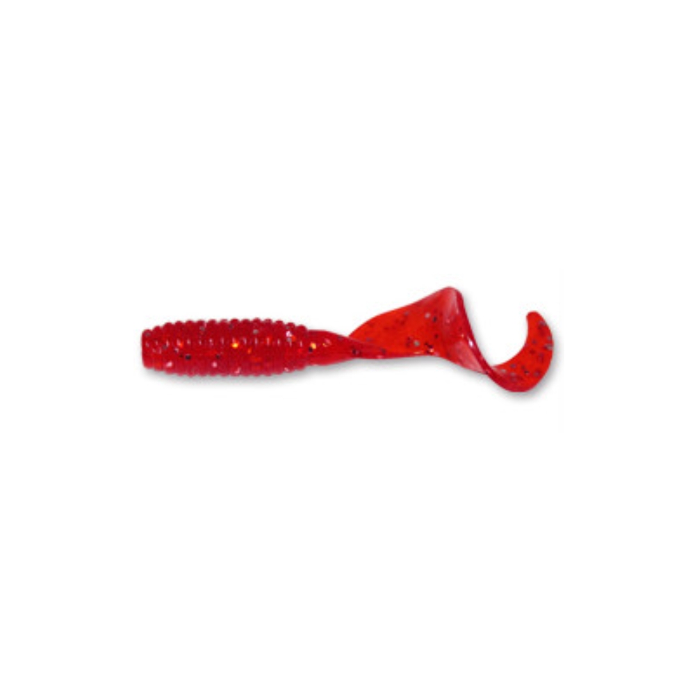 캣츠크로우 B그럽웜 쏘가리웜 광어 양태 농어 우럭 락피쉬웜 005 레드 실버, 7.6cm(3인치) - 상세 이미지 4