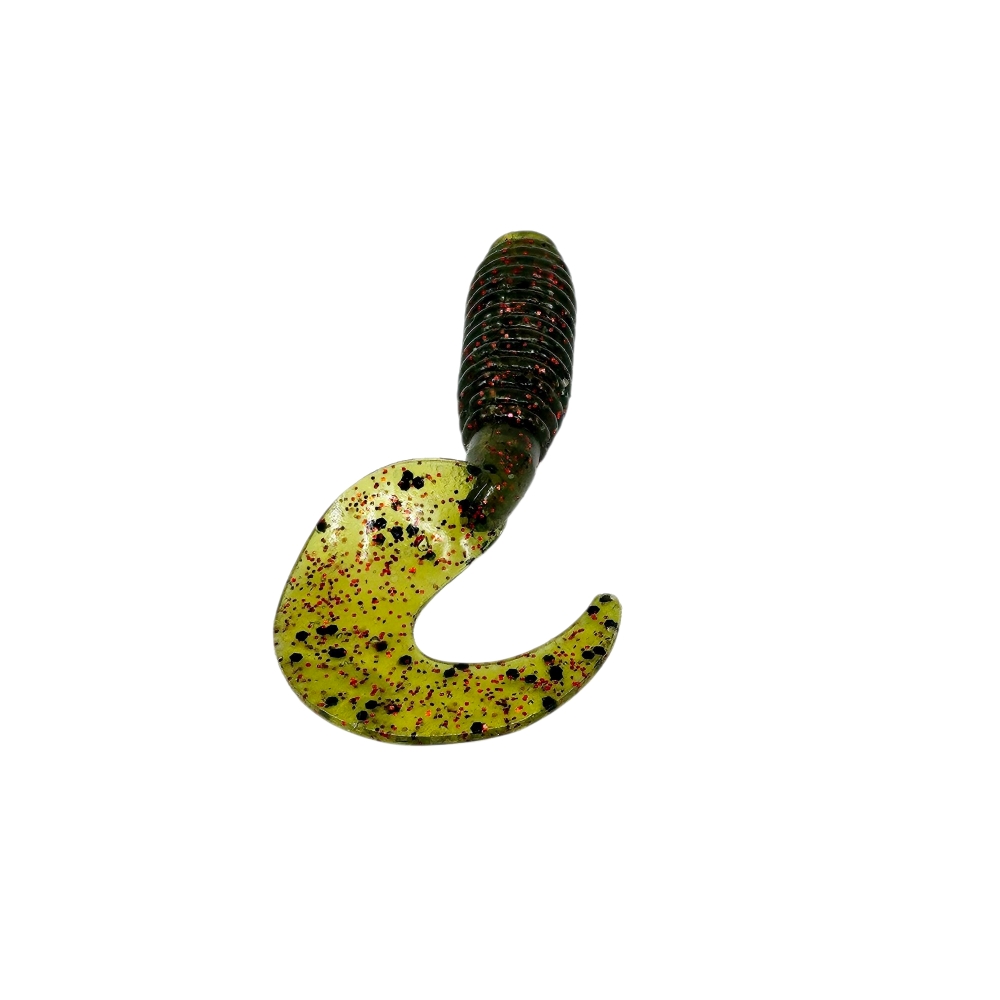 캣츠크로우 B그럽웜 쏘가리웜 광어 양태 농어 우럭 락피쉬웜 026 워터멜론 레드, 7.6cm(3인치) - 상세 이미지 3