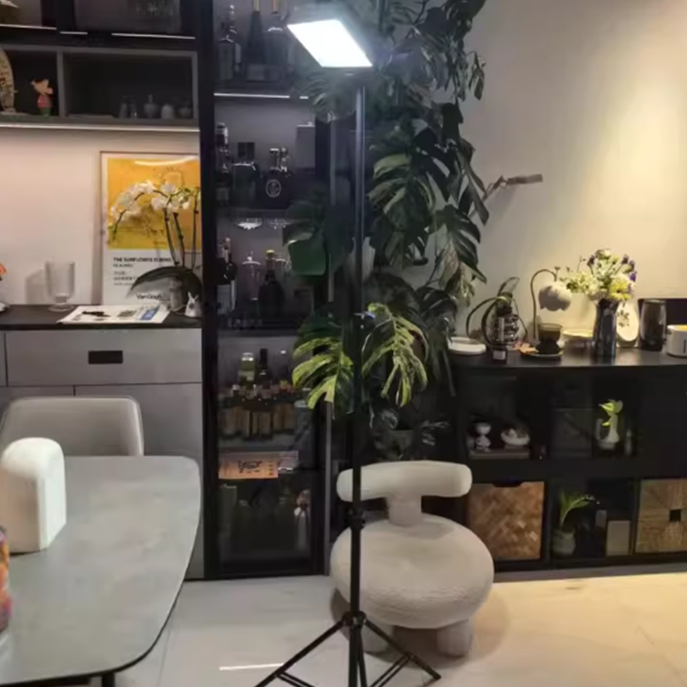 LED 충전식 캠핑 랜턴 휴대용 태양광 야외조명 줄조명 비상 포터블 램프 전등 200W 단일 조명2.1m 바닥 스탠드 - 상세 이미지 4