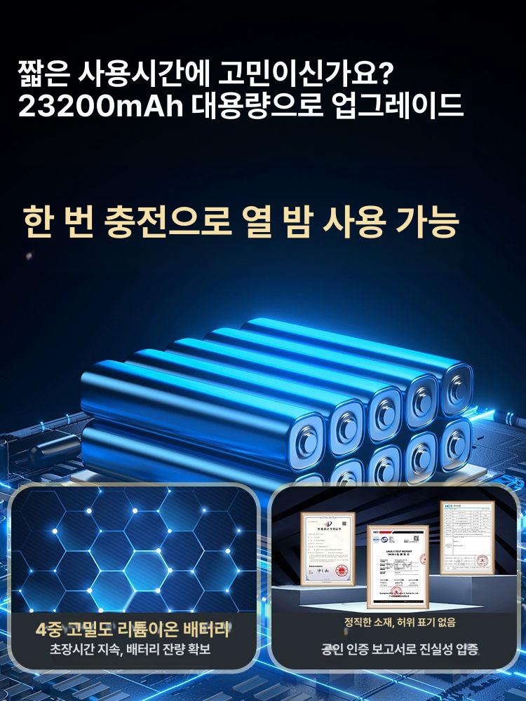 충전식 대용량 캠핑조명 감성 LED랜턴 미니 야외 캠핑램프 조명등 캠핑용 1000W 기본형 24h - 상세 이미지 4