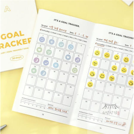 우노상점 골트랙커 북 - 30일 공부방법 한달목표체크 습관기르기