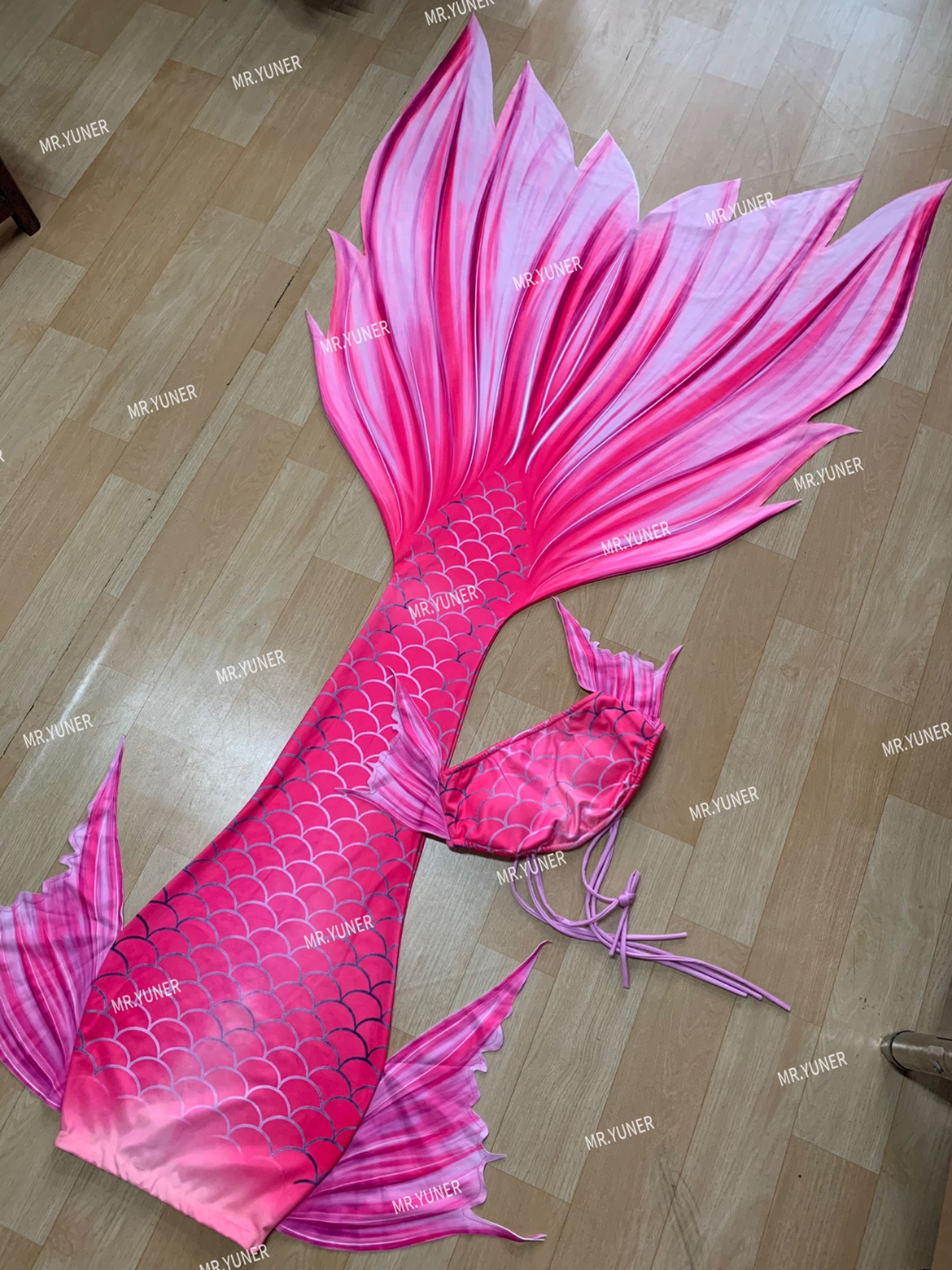 머메이드 아웃핏 프리다이빙 지느러미 인어공주 피쉬테일 공연 수족관 수중촬영 - 상세 이미지 5