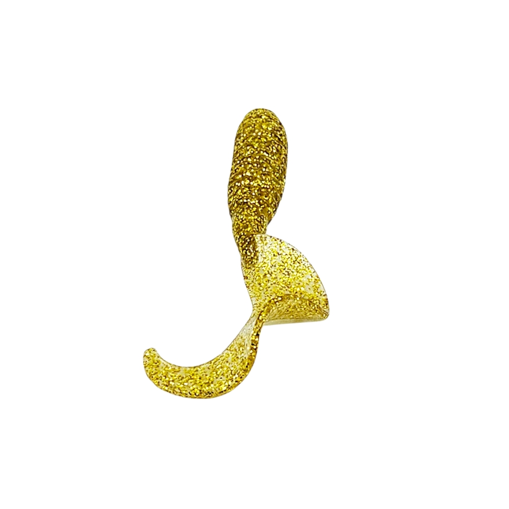 캣츠크로우 B그럽웜 쏘가리웜 광어 양태 농어 우럭 락피쉬웜 003 골드, 7.6cm(3인치) - 상세 이미지 3