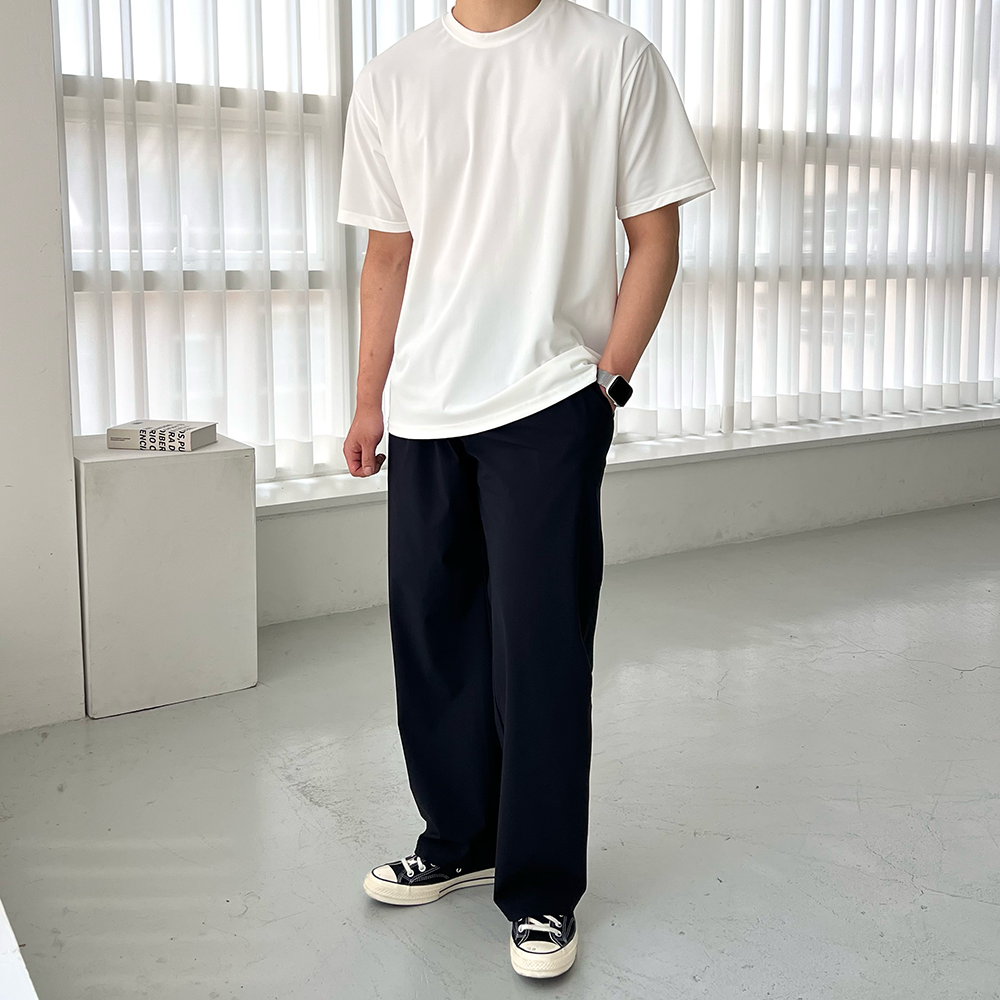 쿨티셔츠 기능성쿨티셔츠 쿨링반팔티 남자흰티 - 상세 이미지 2