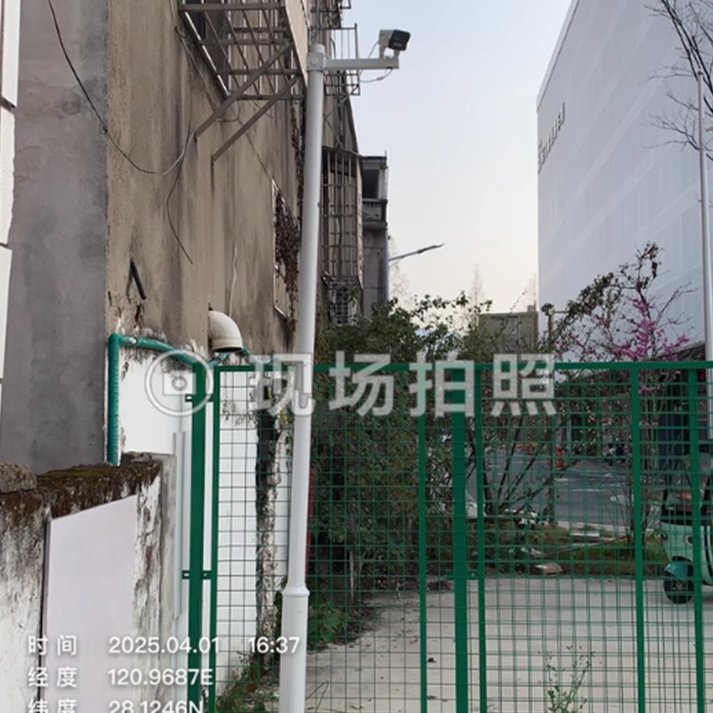 감시카메라 폴대 모니터링 CCTV 기둥 실외 스틸 지지대 2m 기둥 기본가로팔 포함 - 상세 이미지 2