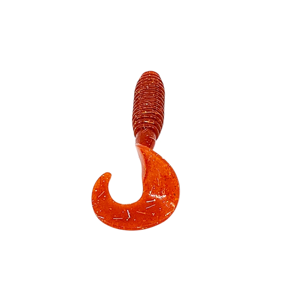 캣츠크로우 B그럽웜 쏘가리웜 광어 양태 농어 우럭 락피쉬웜 019 모터오일 골드, 7.6cm(3인치) - 상세 이미지 3