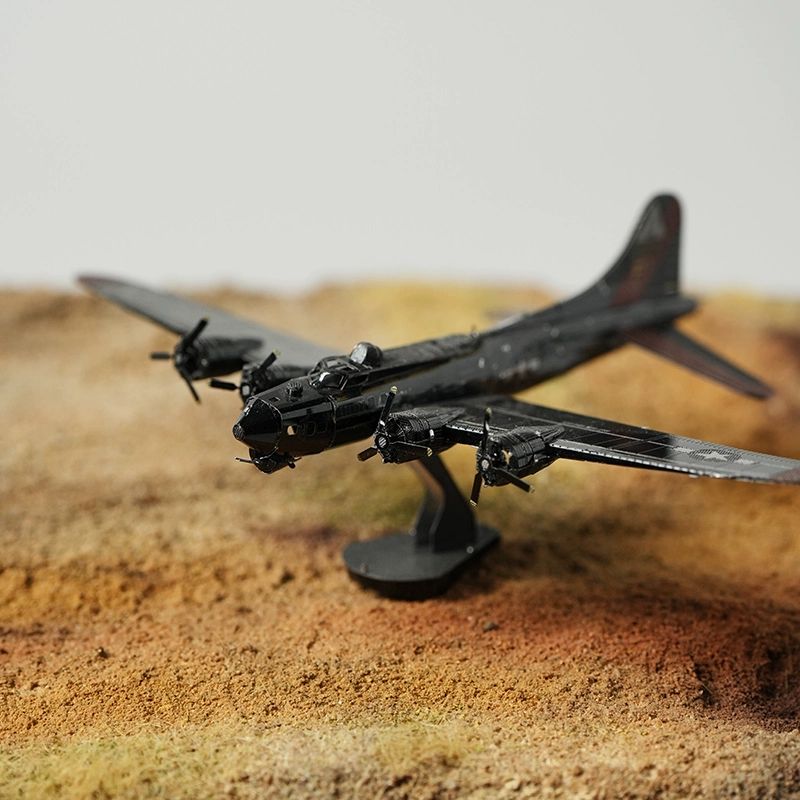 B17 전투기 폭격기 합금 블록 3D 3차원 금속 모델 2차 세계 대전 DIY 모형 피규어 B-17 폭격기 - 상세 이미지 2