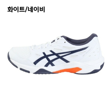 아식스 젤 로켓 11 배구화 화이트/블루 네이비 1073A065 화이트/네이비 260 - 상세 이미지 3