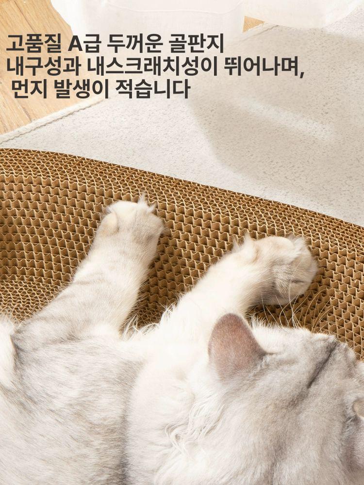 원형골판지 방석 캣 종이 골판지 둥지 숨숨집 고양이 20x20 소형 직판 - 상세 이미지 4
