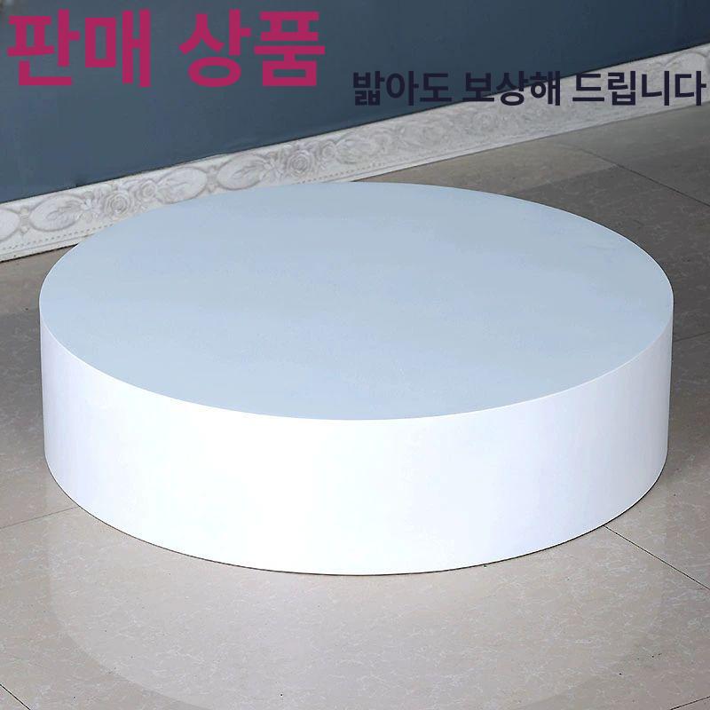 스튜디오 원형단상 촬영 피팅 웨딩샵 키높이 전시대 단상 직경 40cm 높이 15cm 흰색 공식 표준 - 상세 이미지 3