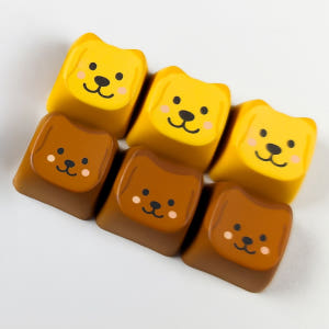 키캡 커스텀 주문제작 MAO PBT 강아지 고양이 키캡 키링 굿즈 인쇄 개봉기 | 실사용 후기 - 상품 이미지 4