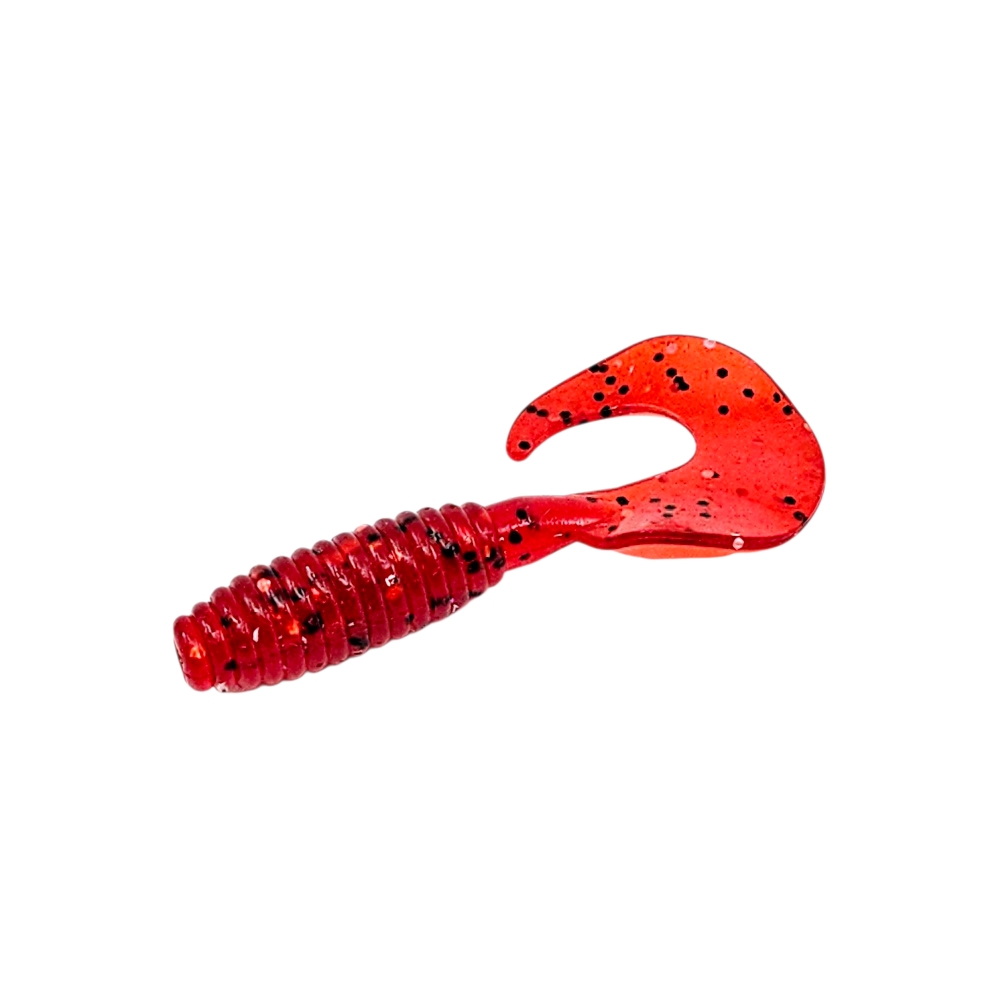 캣츠크로우 B그럽웜 쏘가리웜 광어 양태 농어 우럭 락피쉬웜 024 체리씨드 BK, 7.6cm(3인치) - 상세 이미지 2