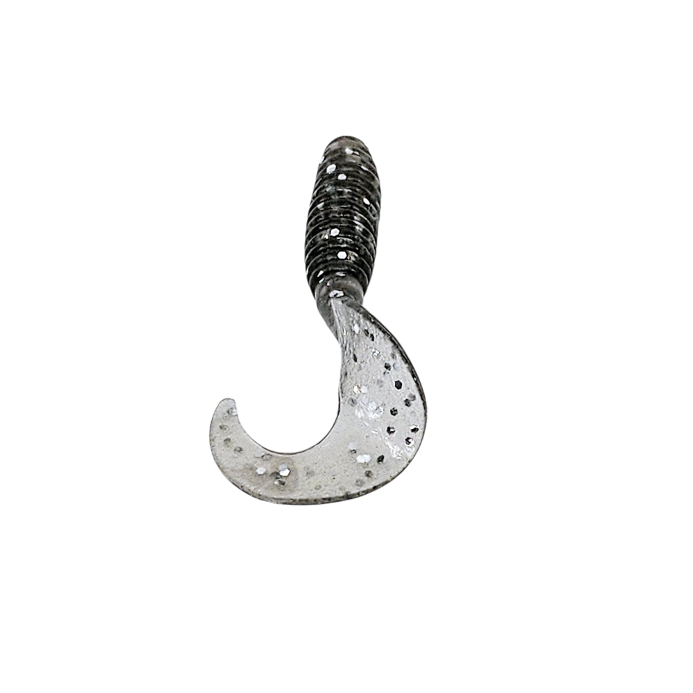캣츠크로우 B그럽웜 쏘가리웜 광어 양태 농어 우럭 락피쉬웜 020 스모크 실버, 7.6cm(3인치) - 상세 이미지 3