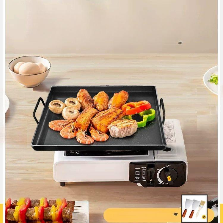 업소용 대형 철판 사각 구이판 식당 음식점 떡볶이 매장 24x22 3mm 깊이 2cm : 정일일컴퍼니