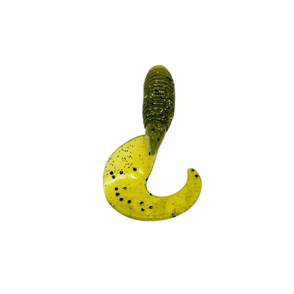 캣츠크로우 B그럽웜 쏘가리웜 광어 양태 농어 우럭 락피쉬웜 028 워터멜론 골드, 7.6cm(3인치) - 상세 이미지 3