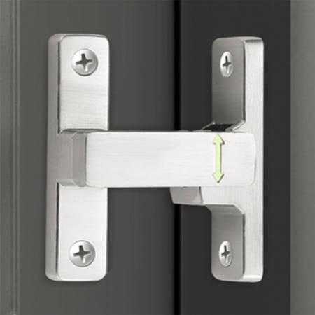 여닫이문 슬라이딩 문걸쇠 잠금장치 실버 도어 빗장 철문 창고잠금장치 화장실문고리