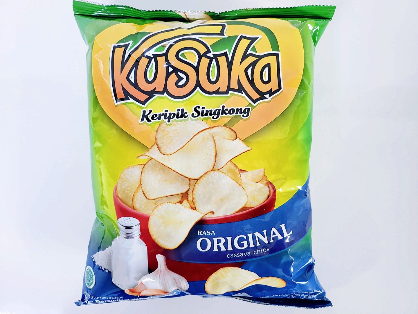 인도네시아 과자 쿠수카 카사바칩 오리지날, 180g, 1개 - 상품 이미지