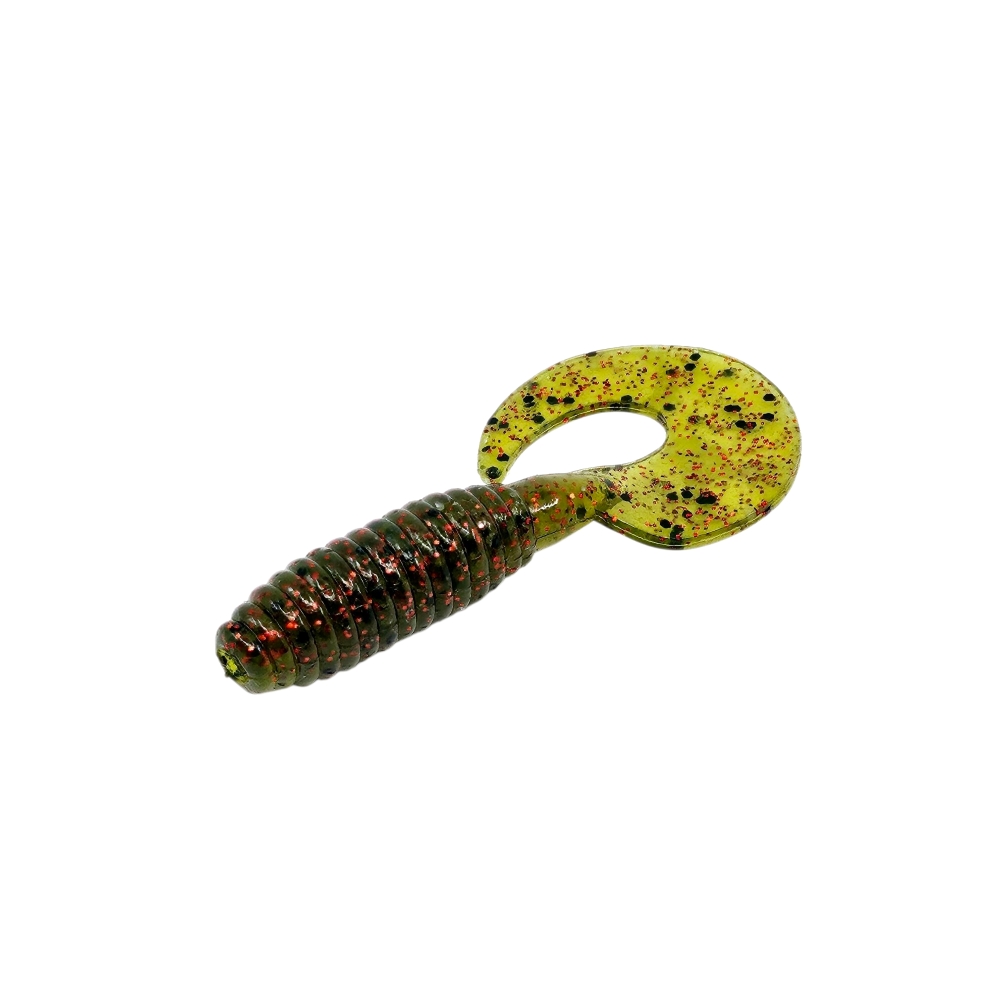 캣츠크로우 B그럽웜 쏘가리웜 광어 양태 농어 우럭 락피쉬웜 026 워터멜론 레드, 7.6cm(3인치) - 상세 이미지 2