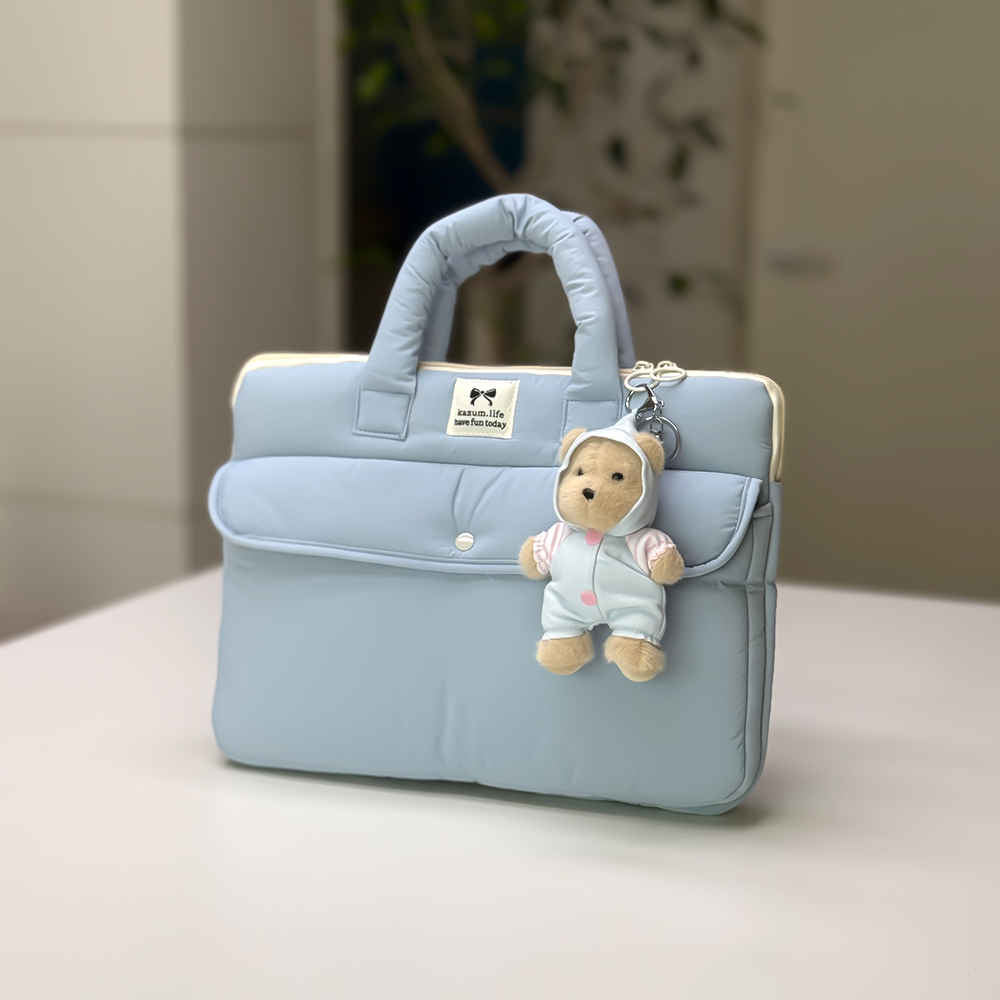 노트북 파우치 가방 맥북에어 삼성 갤럭시북5프로 엘지그램 태블릿 38.1cm(15인치), 스카이블루