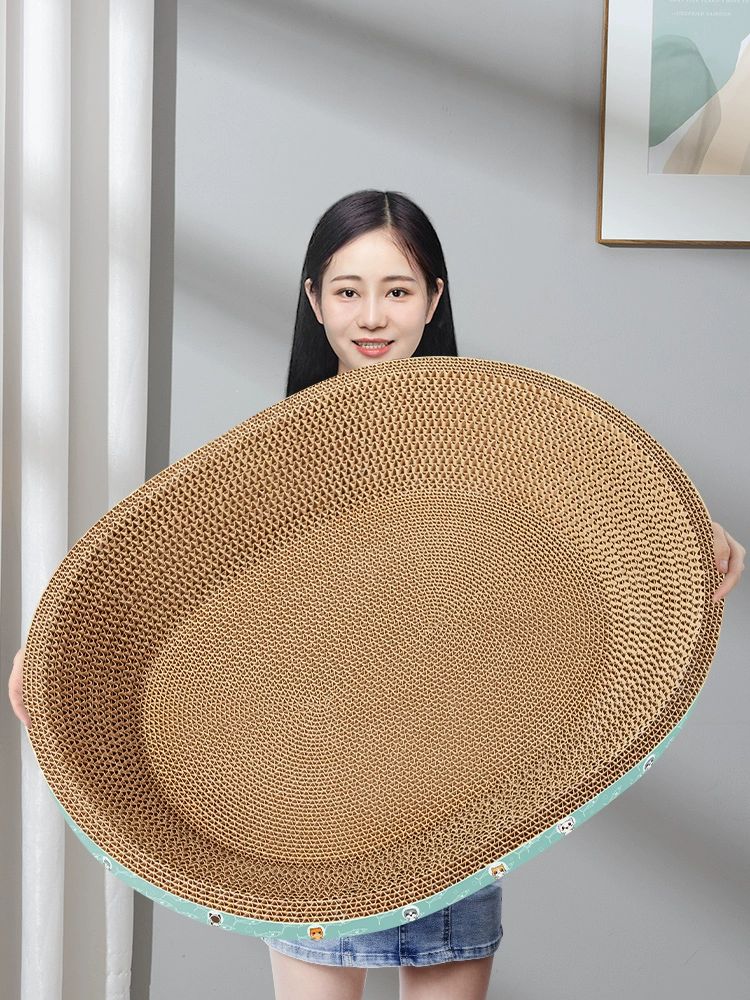 원형골판지 방석 캣 종이 골판지 둥지 숨숨집 고양이 20x20 소형 직판 - 상세 이미지 2