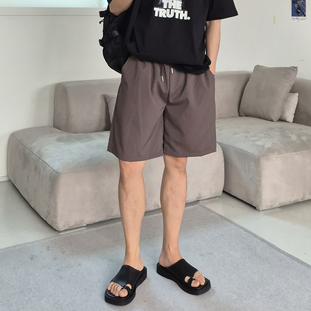 남자반바지 남성여름바지 밴딩 하프 팬츠 남자버뮤다팬츠 - 상세 이미지 4
