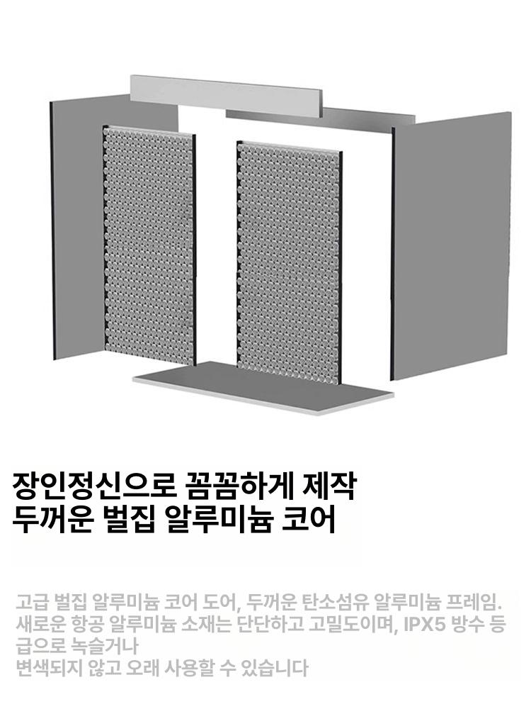 대형 세면대 수납장 욕실 화장실 하부장 캐비닛 선반 60x47cm 캐비닛수전스마트 뷰티 거울 - 상세 이미지 2