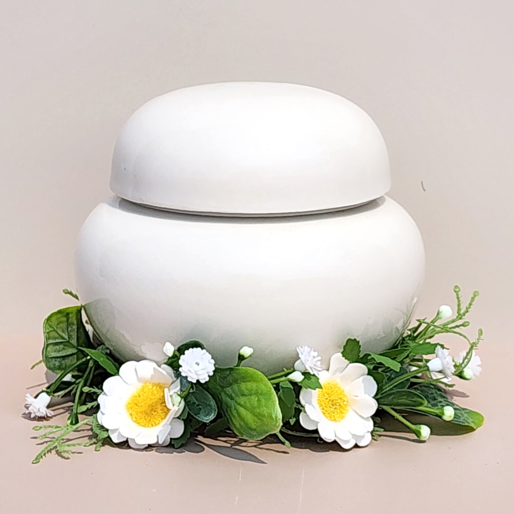 유골함 백자 민무늬 250ml 기능성 밀폐 반려동물 반려견 반려묘 분골함 강아지 고양이