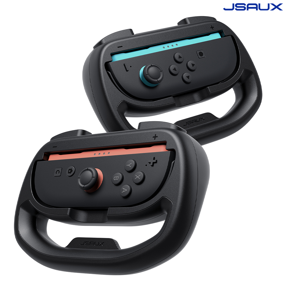 닌텐도 스위치2 핸들 조이콘2 JSAUX 요크 그립 레이싱휠 2P세트