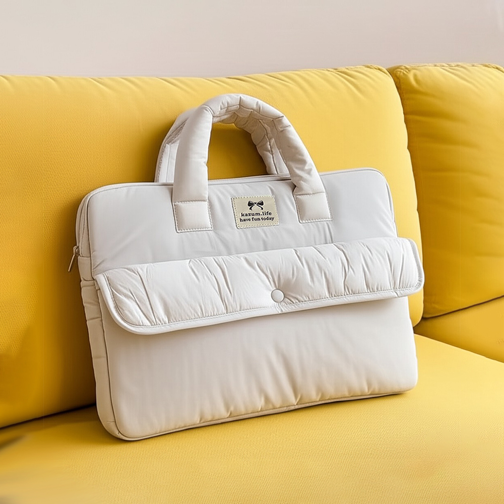 노트북 파우치 가방 맥북에어 삼성 갤럭시북5프로 엘지그램 태블릿 40.6cm(16인치), 아이보리