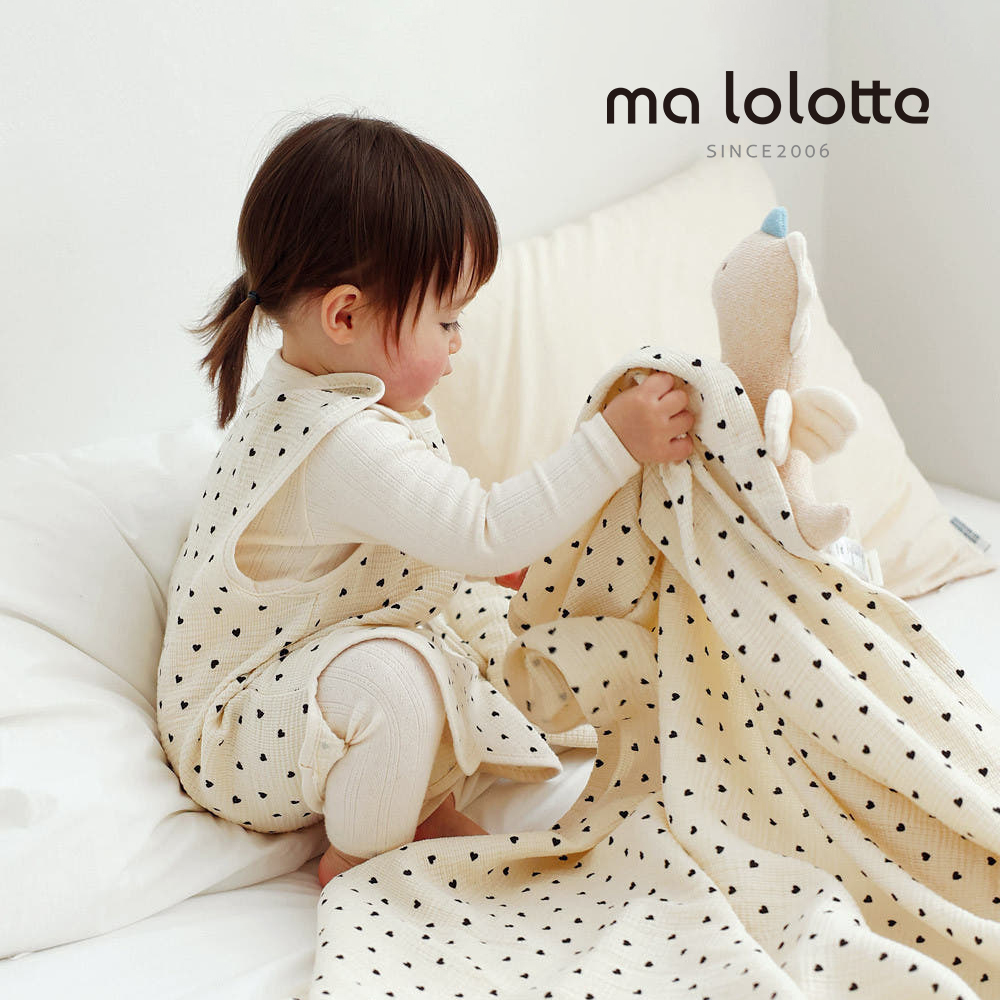 마롤로뜨 아기 블랭킷 거즈 여름 이불 담요 신생아 러블리 블루밍