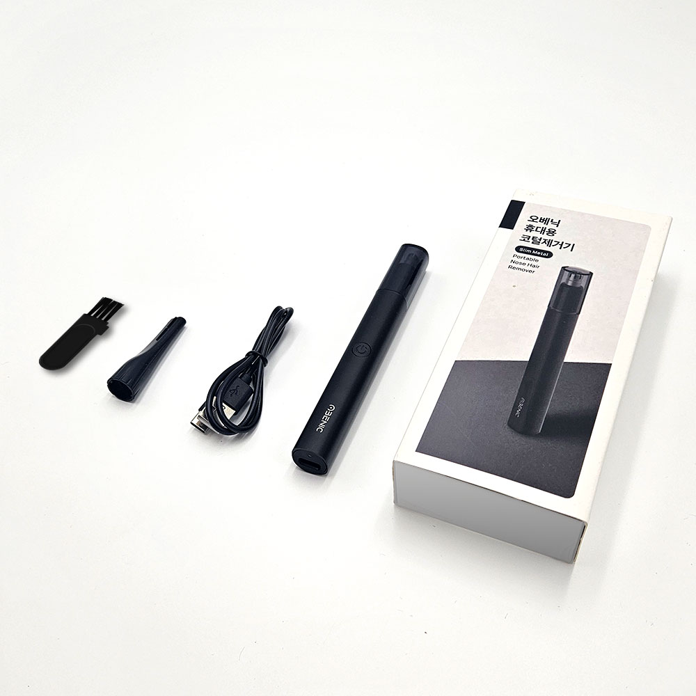 오베닉 코털제거기 C타입 충전식 휴대용 전동 눈썹 콧털 정리기 트리머