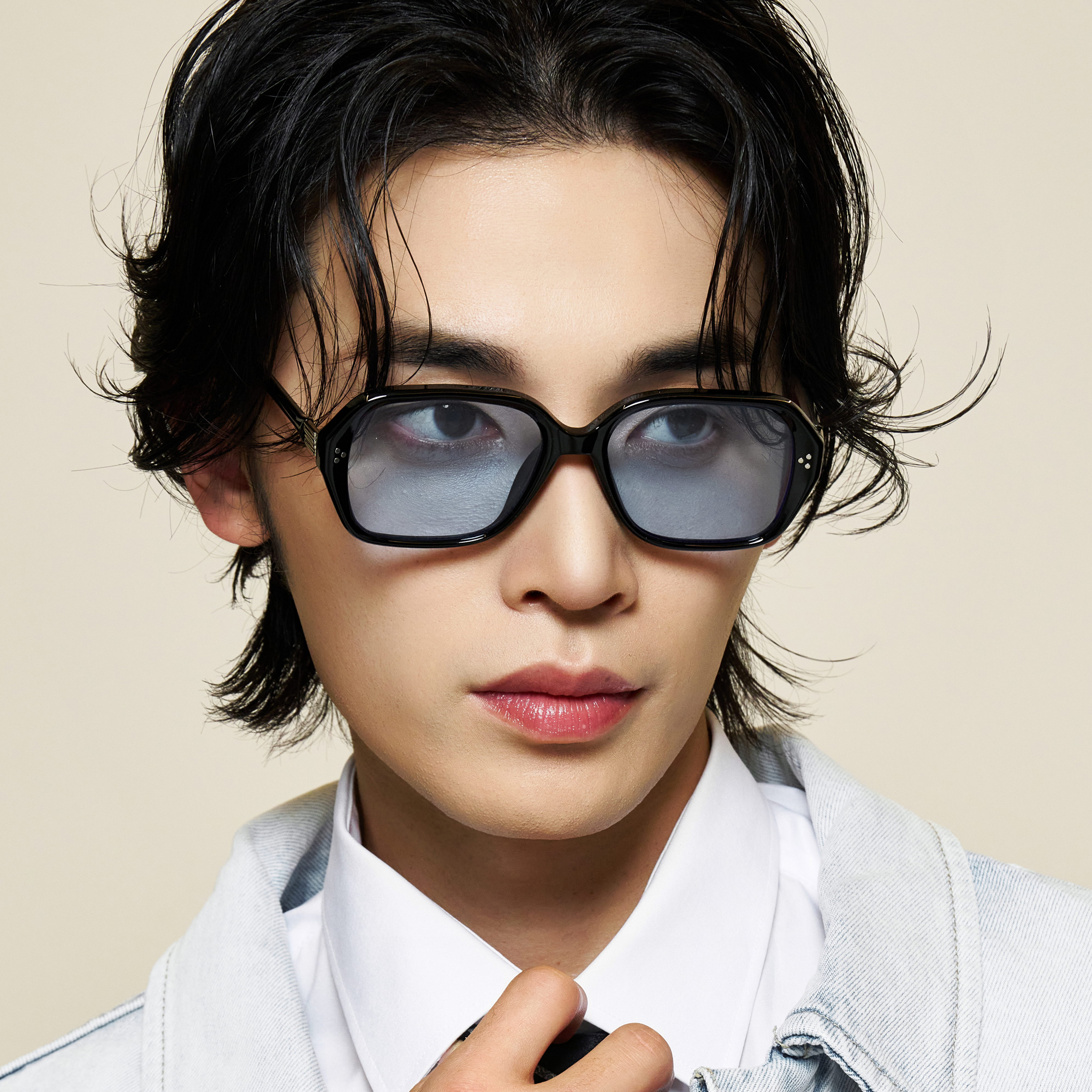 가벼운 사각 데일리 틴트 선글라스 uv400 자외선차단 골프