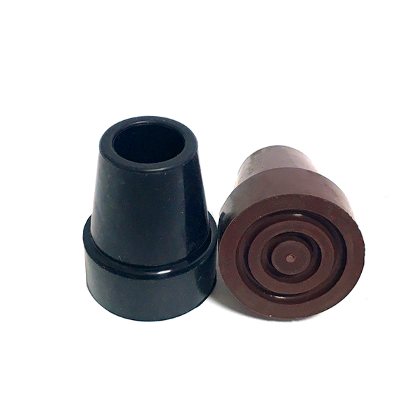노바 일반 노인 지팡이고무 교체 고무패킹 캡 팁 발 미끄럼방지 갈색/검정 18mm 1개 - 상품 이미지
