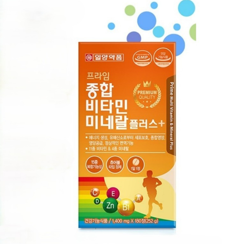 일양약품 프라임 종합 비타민 미네랄 플러스 출산후 종합영양제 올인원 원팩 180정, 1개 - 상세 이미지 3