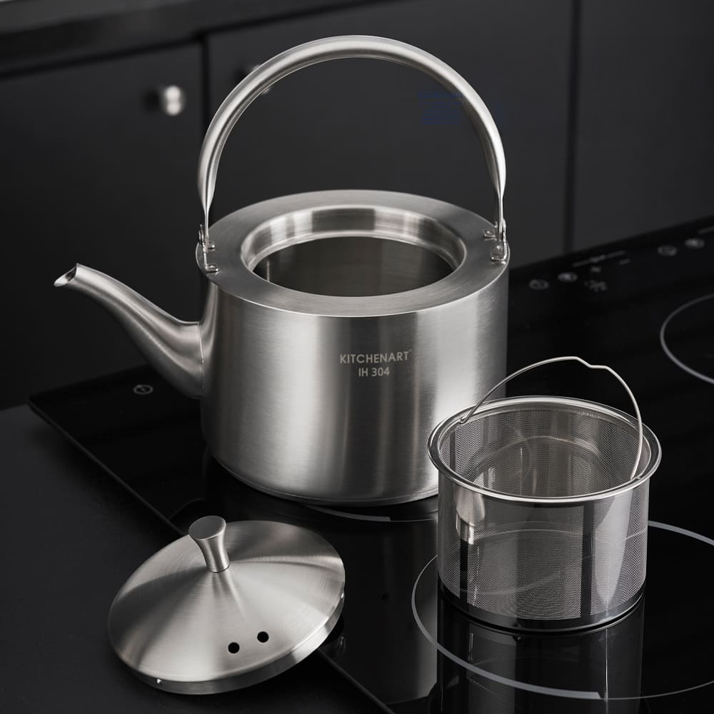 키친아트 뉴올가 IH 인덕션 304 스텐 차망 주전자 1.5L - 상품 이미지