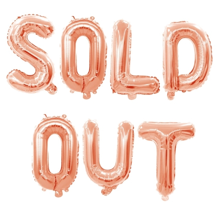 브라이덜샤워 로즈골드파티용품글씨풍선 SOLDOUT이벤트소품은박글씨풍선 16인치 - 상품 이미지