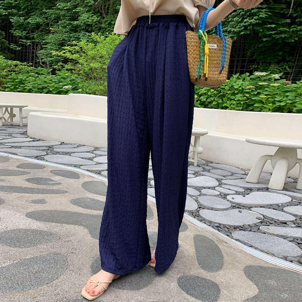 랜디노 주름 밴딩 팬츠 - 상품 이미지