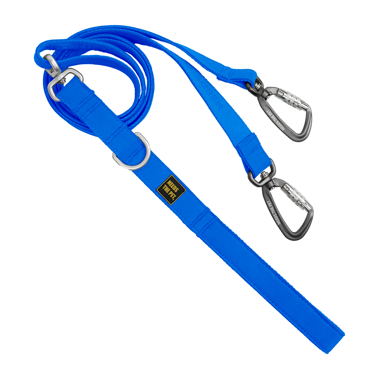 인터라켄 D120 앞섬방지 강아지 리드줄 줄꼬임 방지 360도 회전 고리 듀얼 더블 산책줄 이미지 2