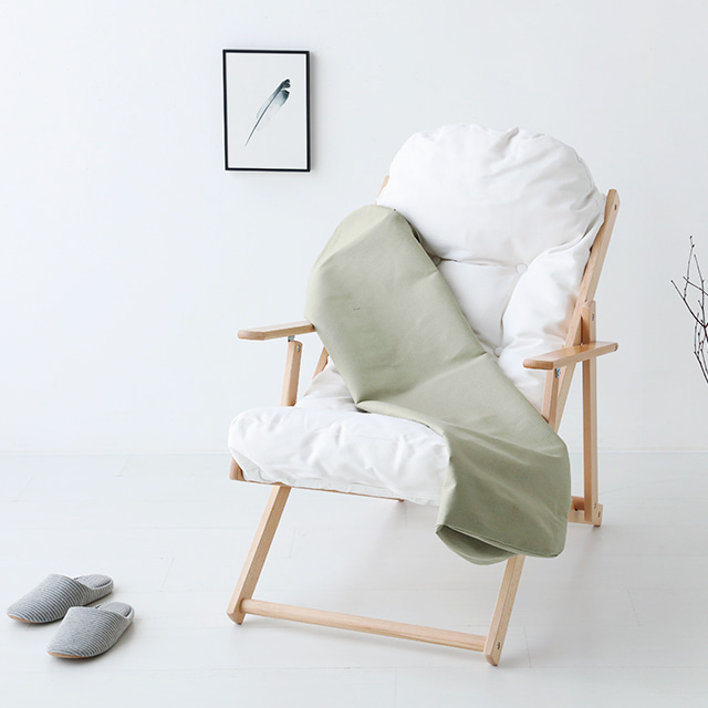 [커버만] 스누그 접이식안락의자 너도밤나무/고무나무 전용커버 옐로우 5434.0297