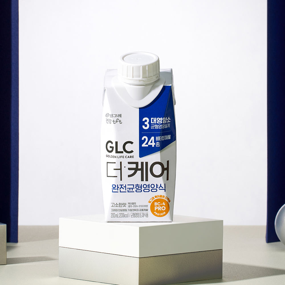 [10% 슈퍼적립] 빙그레 GLC 더케어 완전균형영양식 고소한맛 200ml 18개 환자영양식 이미지 2