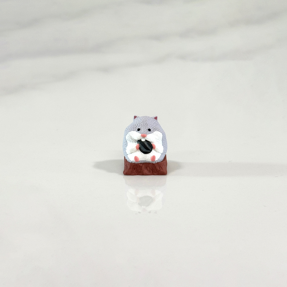 아티산 포인트키캡 귀여운 ESC 동물 햄스터 기계식키보드 커스텀키캡 그레이햄스터 - 상세 이미지 2