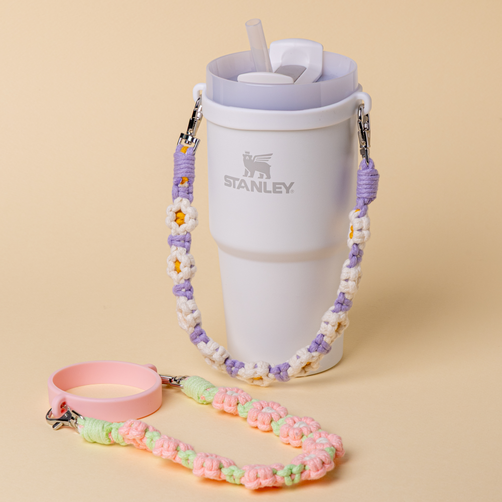 텀블러 스트랩 손잡이 스탠리 호환 핸드메이드 데이지 591 887 1.18 텀꾸 텀블러꾸미기 꽃타입