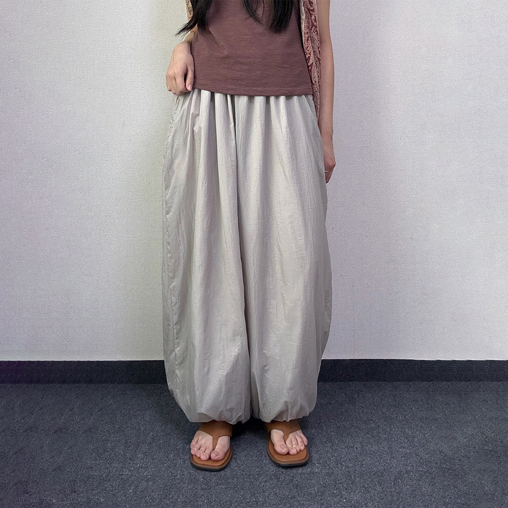 루아 나일론 펌킨 팬츠 [3Color] - 상품 이미지