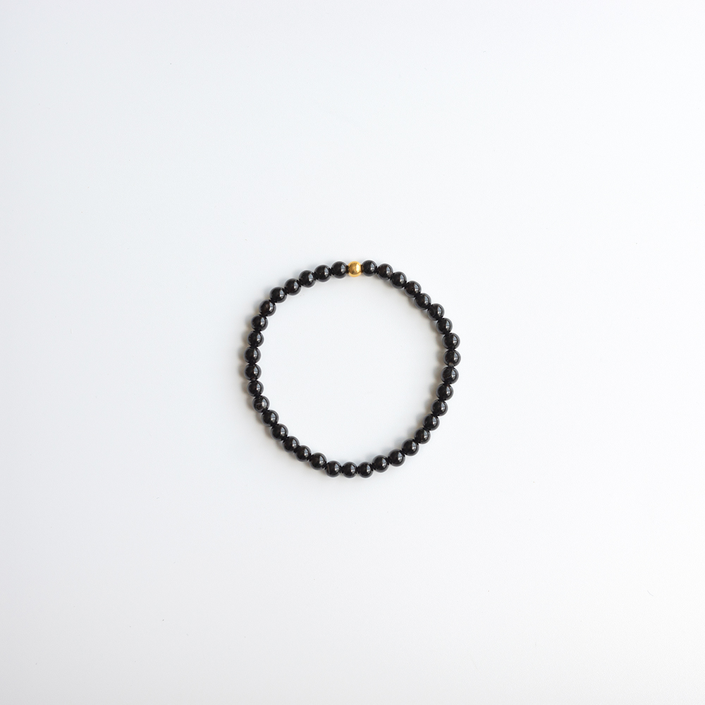 24K 4mm 볼 원석 팔찌 OPPB0311 - 상세 이미지 3