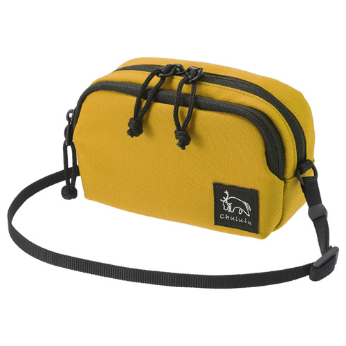 츄루루 홀리데이 멀티 파우치 M 머스타드 컴팩트 카메라 파우치