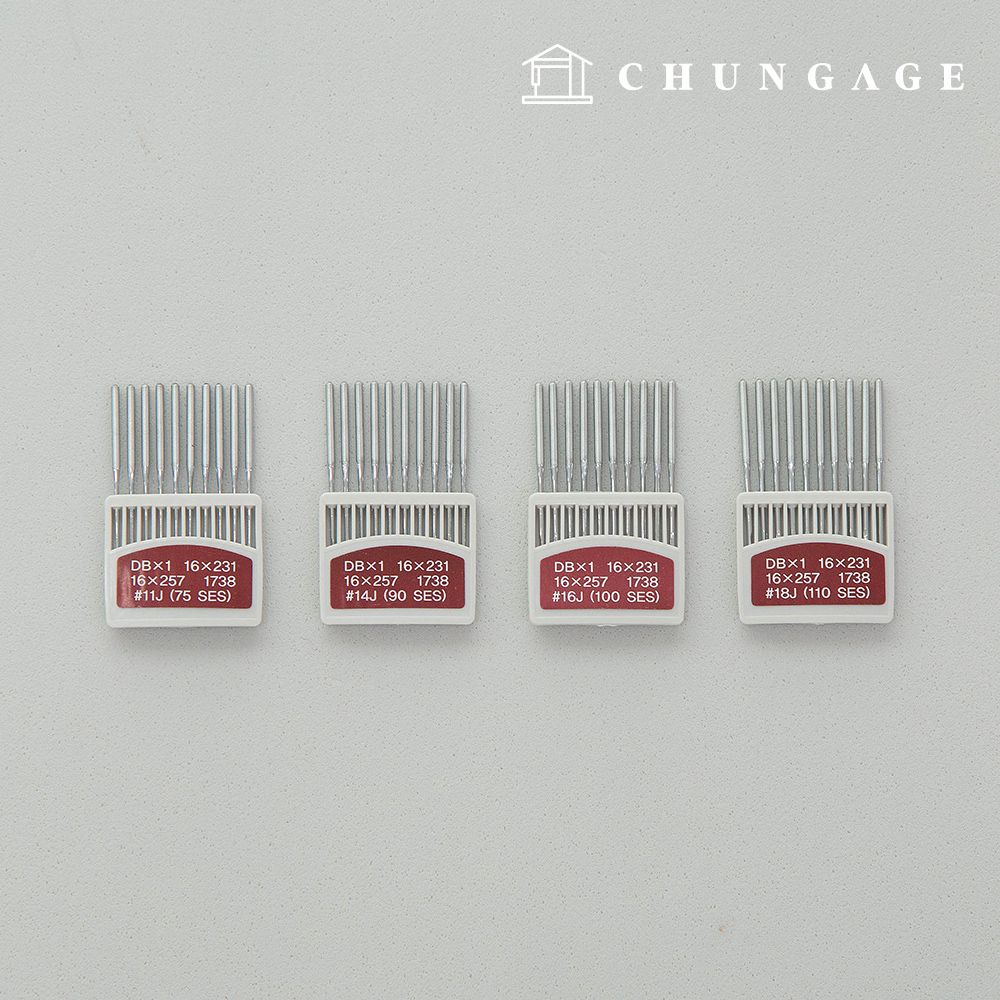 공업용 미싱바늘 9호 11호 14호 16호 재봉바늘