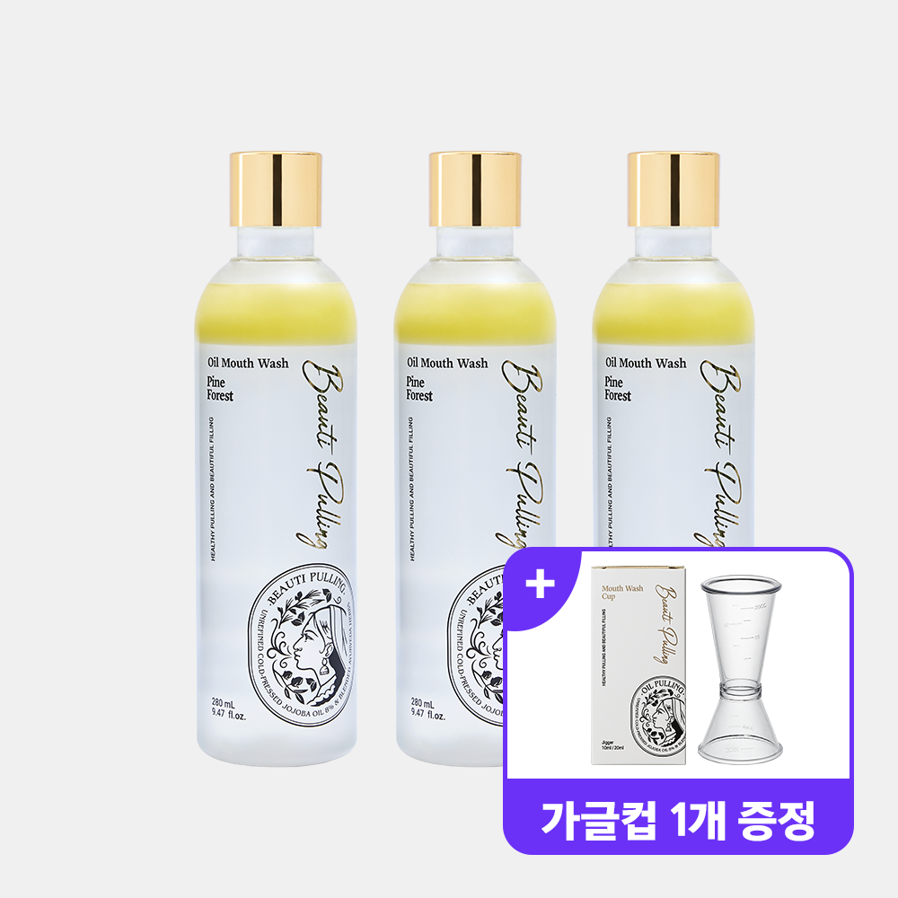동국제약 뷰티풀링 오일가글 파인포레스트 / 오일마우스워시 280ml, 3개 - 상품 이미지