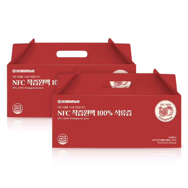 참앤들황토농원 착즙 석류즙 70ml 30포, 2개